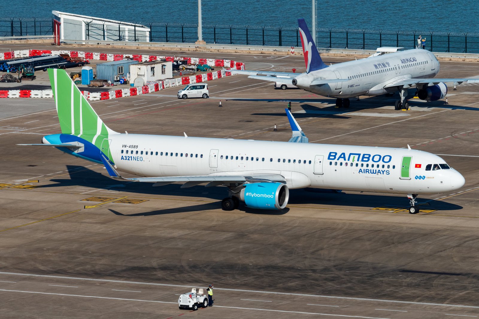 Bamboo Airways Airbus A321-251neo (VN-A589) — tàu chính chặng nội địa SGN-HAN-PQC-DAD, ảnh FN2187 2019 CC-BY-SA
